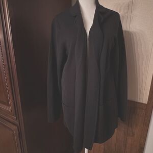J. Jill Women's Open Cardigan Size Medium Black‎ Wearever Collection